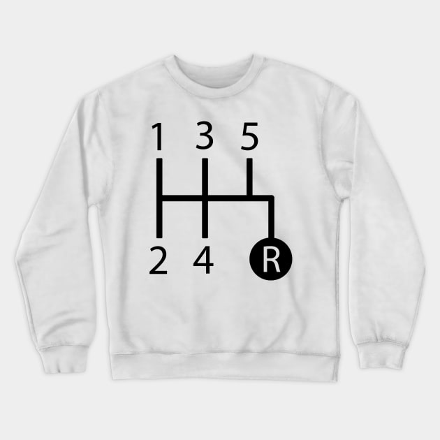 5 speed shift pattern Crewneck Sweatshirt by Cryptid